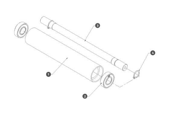 Conveyor Idle Roller Assembly