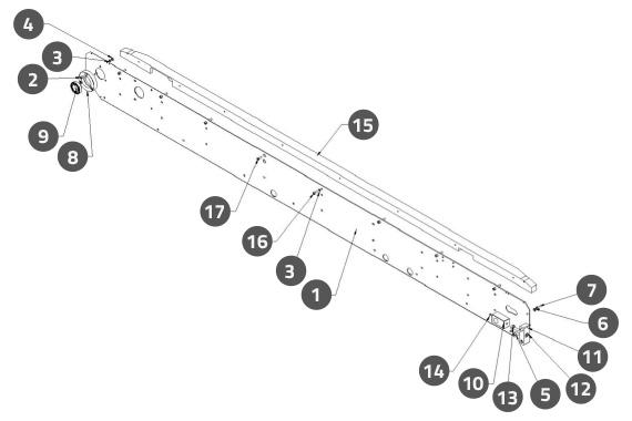 Conveyor Back Side Plate Assembly