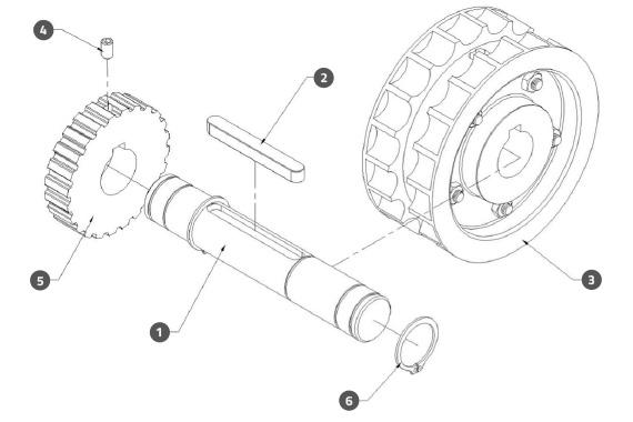 Conveyor Driving Pulley Assembly