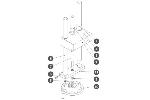 Pressure Plate Up/Down Adjustment Assembly