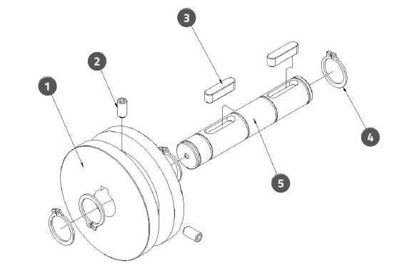 Top Hold Down Drive Roller Assembly